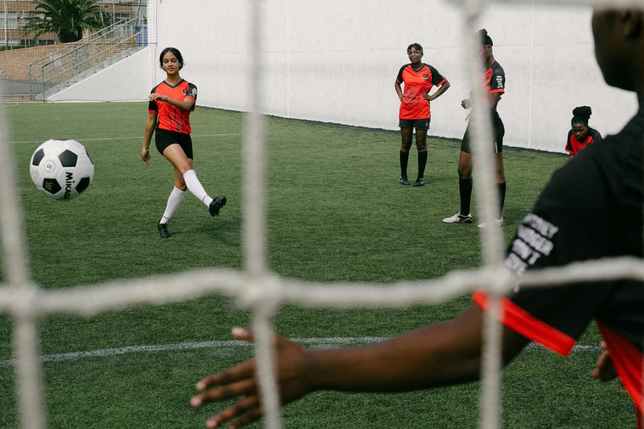 blow up soccer field