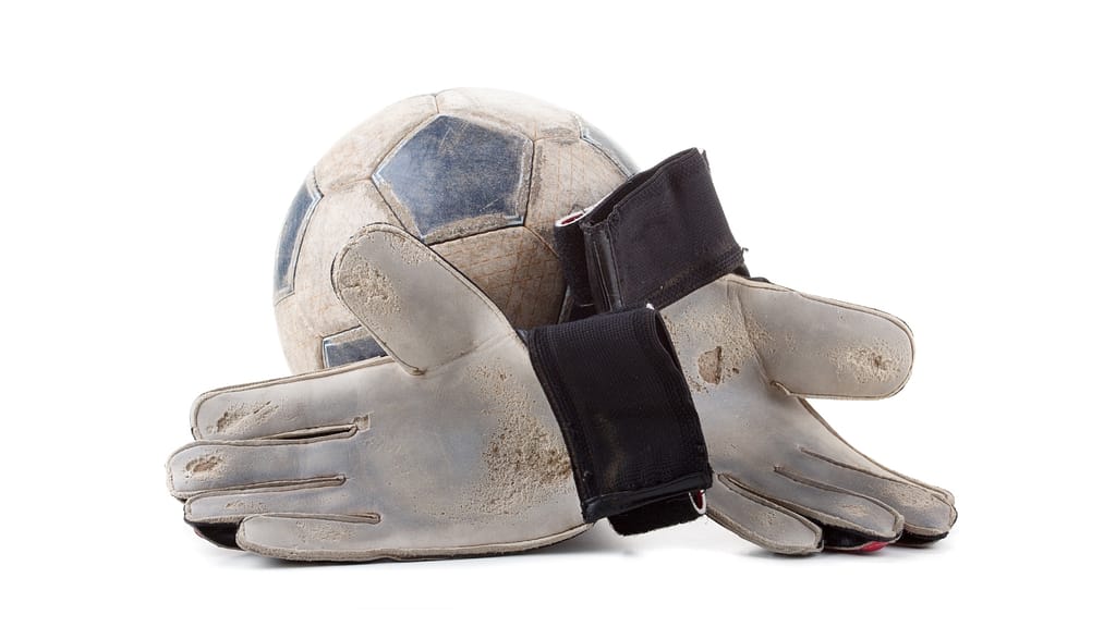 Warm soccer gloves