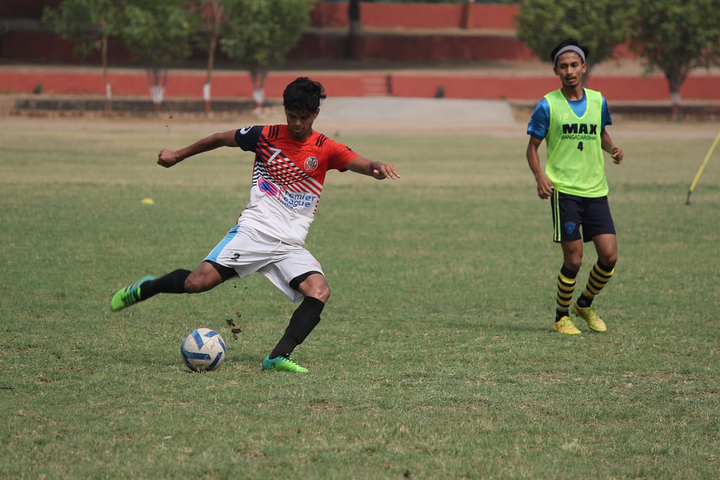 wing young soccer drill