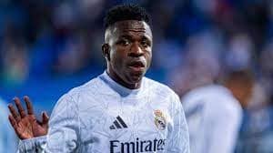 Vinicius Junior reacts